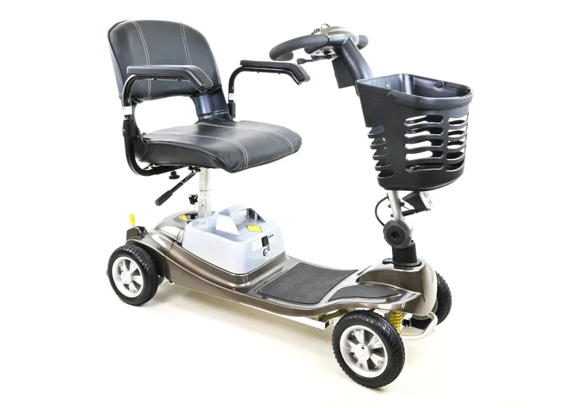 Illusion Mobility Scooter grey front angle view