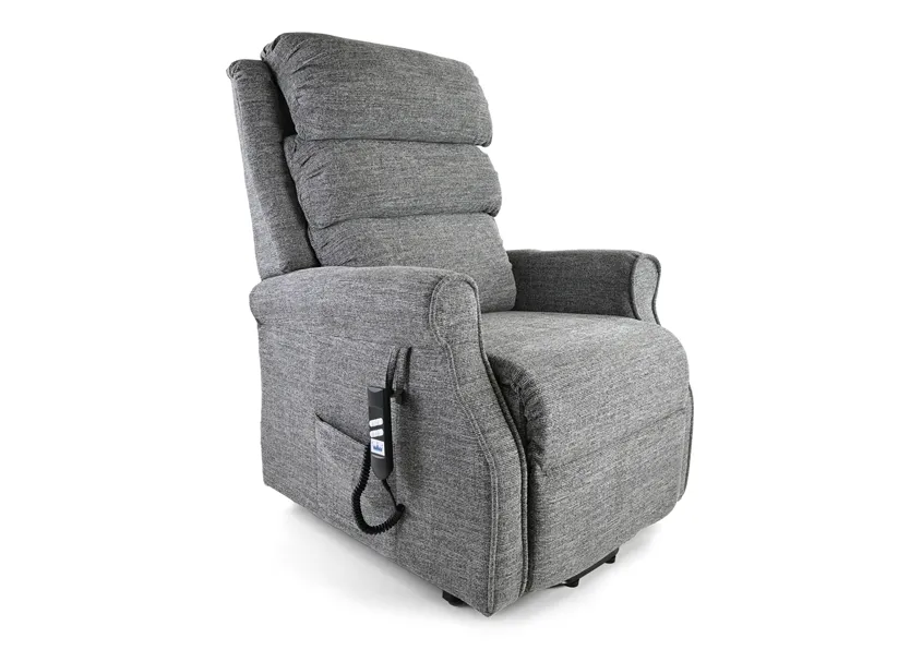 Kingsley Dual-Motor Riser Recliner upright position